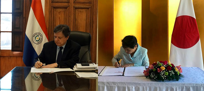 Paraguay y Japón firman Acuerdo por Notas Revérsales para mejoramiento del suministro de agua en Villa Hayes