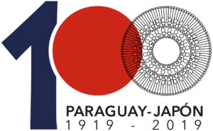 Logo oficial de los 100 años de relaciones Paraguay y Japón