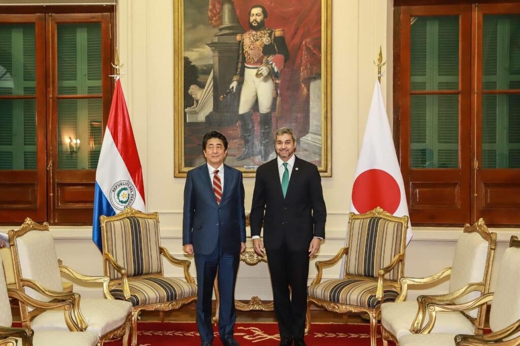 Presidente Mario ABDO BENITEZ y el Primer Ministro de Japón Shinzo ABE