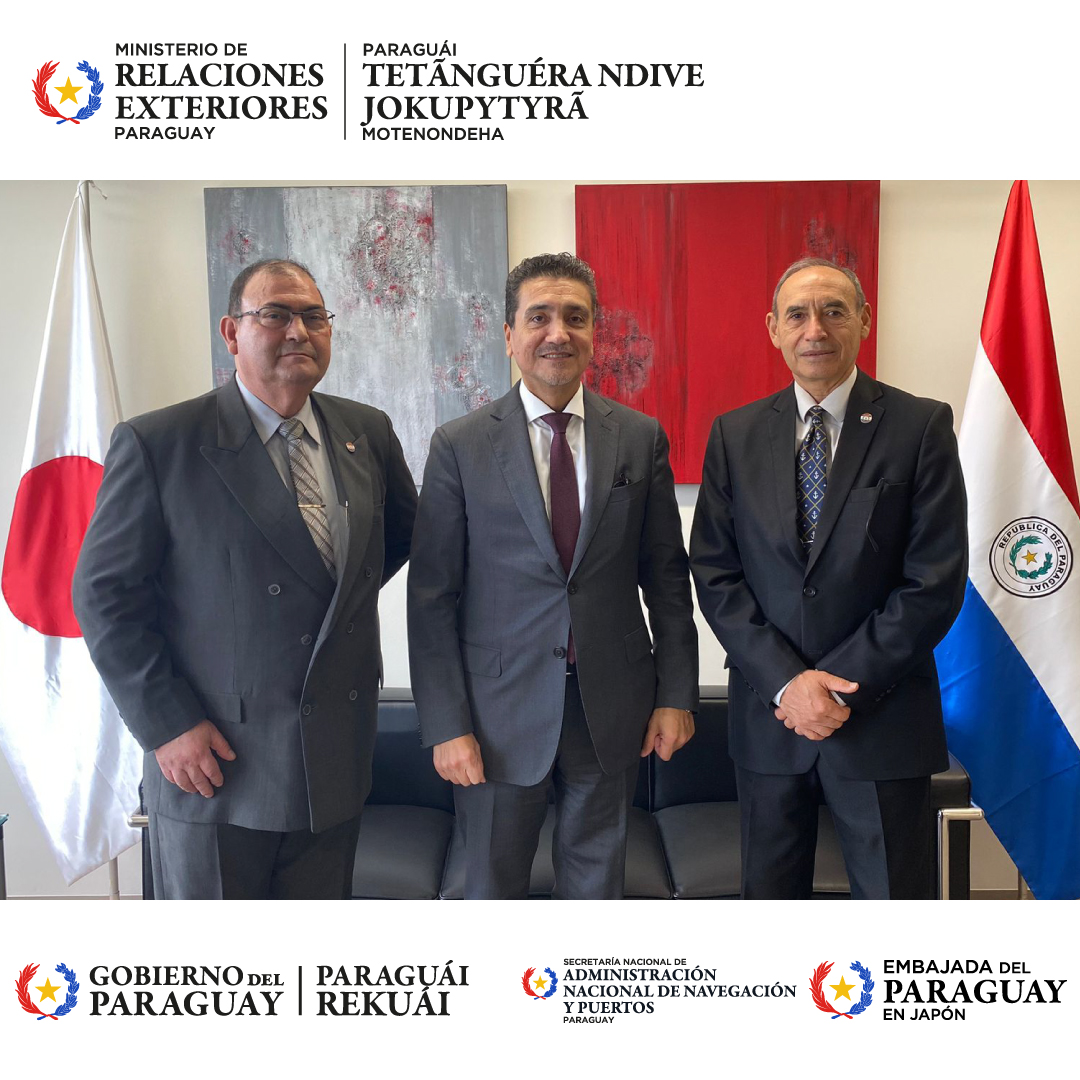 El Embajador Raúl Florentín Antola recibió en la Embajada de Paraguay a la delegación de la ANNP, en donde abordaron la importancia de la Draga para el Paraguay teniendo en cuenta la relevancia de la hidrovía Paraná-Paraguay para la competitividad del comercio paraguayo.